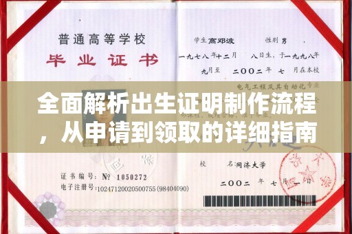 金城江全面解析出生证明制作流程，从申请到领取的详细指南