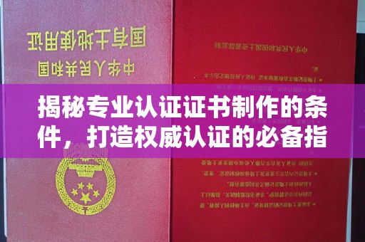 金城江揭秘专业认证证书制作的条件，打造权威认证的必备指南