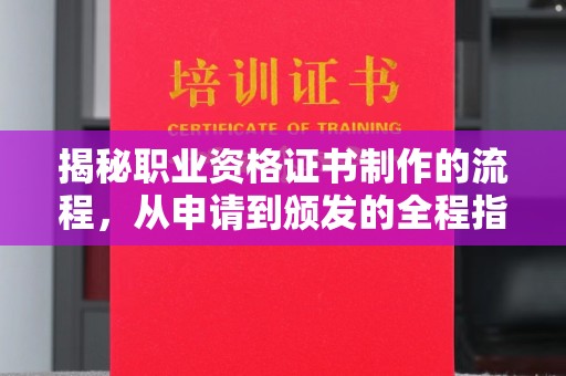 金城江揭秘职业资格证书制作的流程，从申请到颁发的全程指南